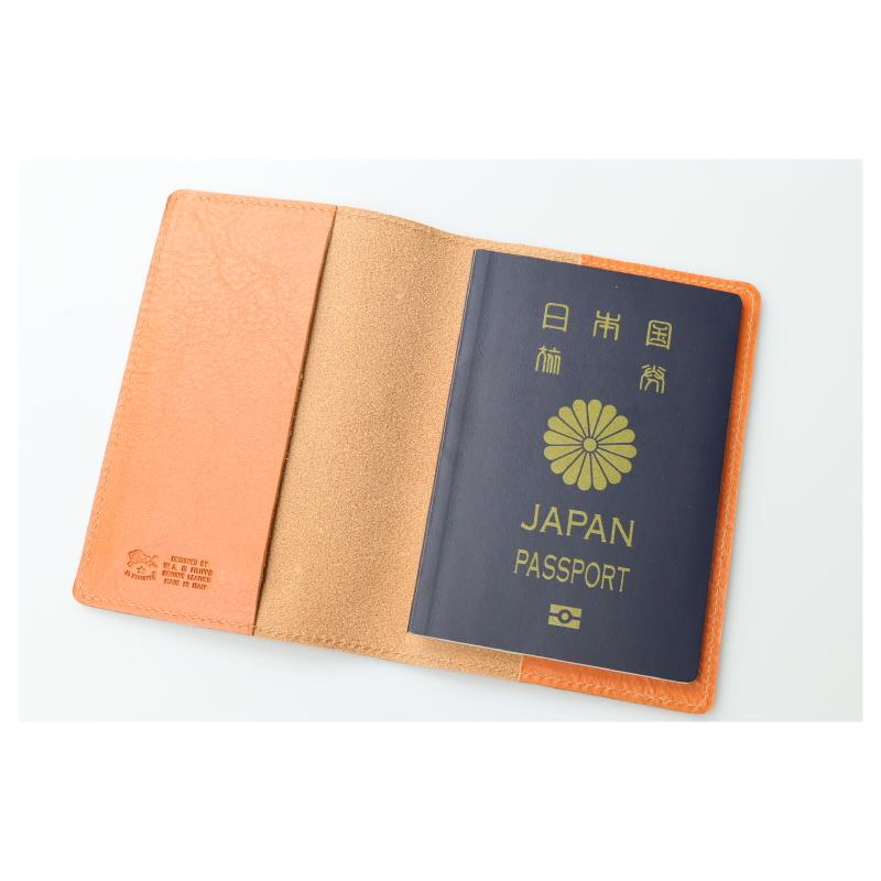 新品　イルビゾンテ　パスポートケース　カバー　レザー　革製　ヌメ　未使用 IL BISONTE（イルビゾンテ） パスポートケース レザーパスポートケース