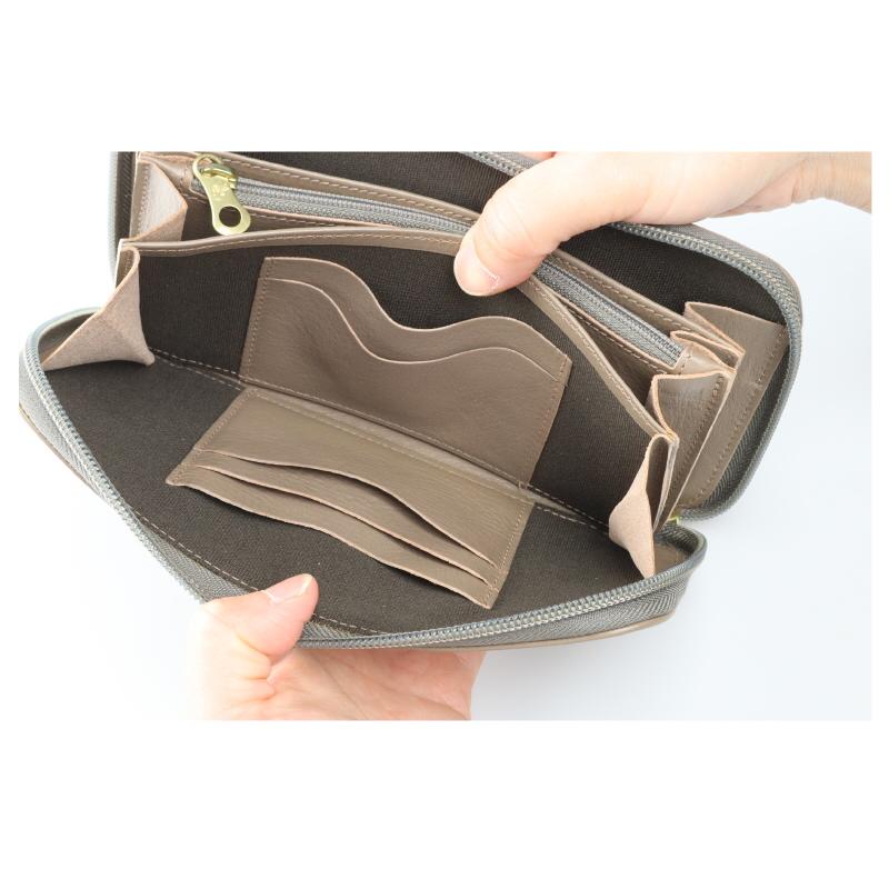 イルビゾンテ 財布 IL BISONTE ジップロングウォレット Type-B 長財布 54_1_ 411345 メンズ レディース ( 商品番号 IB-411345 )の画像