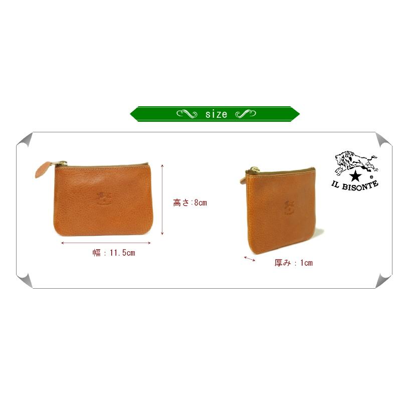 IL BISONTEイルビゾンテ　コインケース　メンズレディース未使用 IL BISONTE イルビゾンテ 財布 コインケース マルチ ジッパー