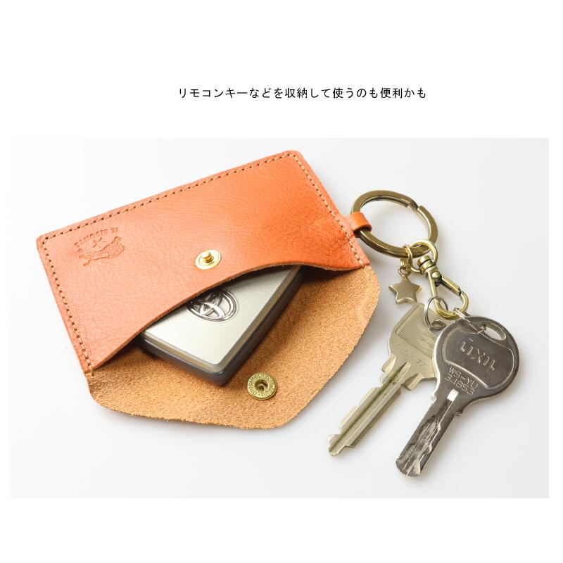 イルビゾンテ　ミニ財布　ケース　カードポケット付　日本限定　キーリング付 IL BISONTE（イルビゾンテ） カードケース 名刺入れ キーリング付き