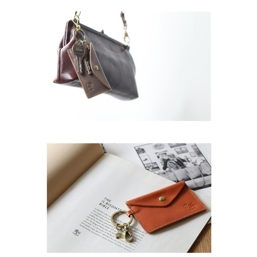 IL BISONTE（イルビゾンテ） カードケース 名刺入れ キーリング付き