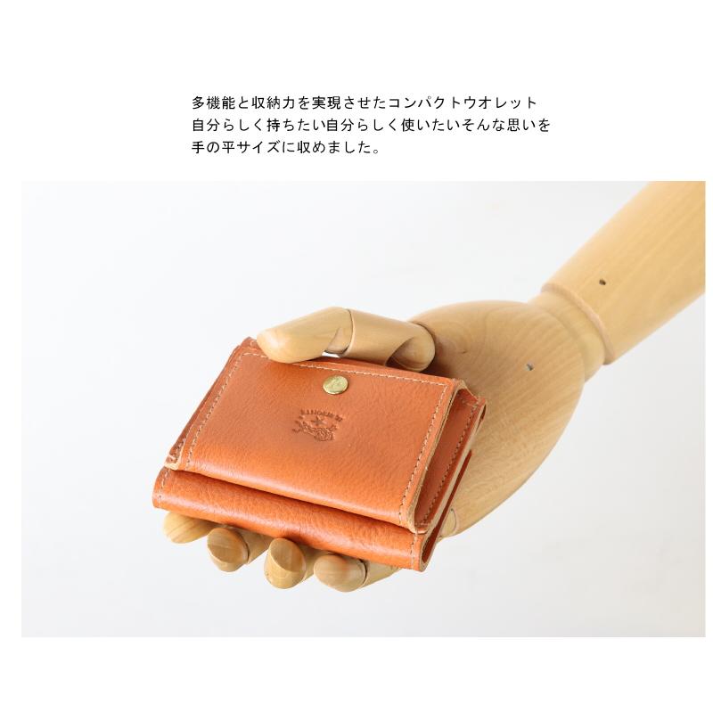 IL BISONTE 三つ折り財布 コンパクトウォレット IL BISONTE（イルビゾンテ） 財布 三つ折りコンパクトウオレット 三