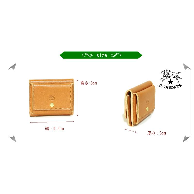 ゆ*こ様 新品未使用　正規品　タグ付き　IL BISONTE　三つ折り財布　エン IL BISONTE（イルビゾンテ） 財布 三つ折りコンパクトウオレット 三