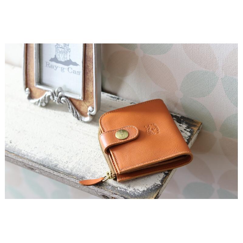 IL BISONTE（イルビゾンテ） 財布 二つ折りコンチョウオレット 二