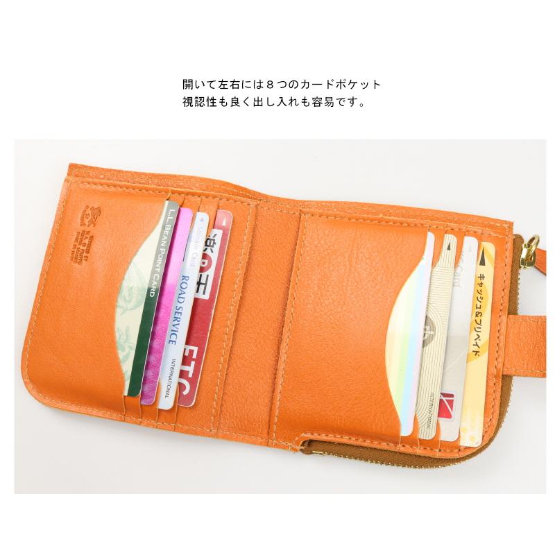 IL BISONTE（イルビゾンテ） 財布 二つ折りコンチョウオレット 二