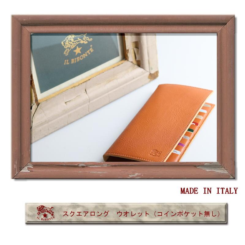 IL BISONTE（イルビゾンテ） 財布 スクエアロングウォレット（コイン