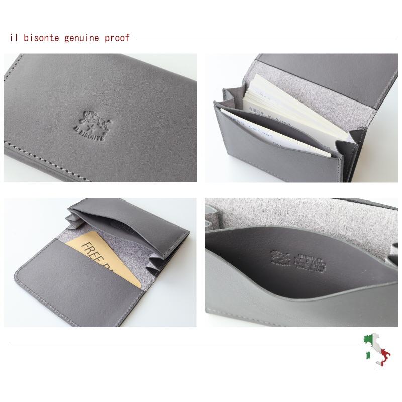 IL BISONTE（イルビゾンテ） 名刺入れ カードケース 3POCKET