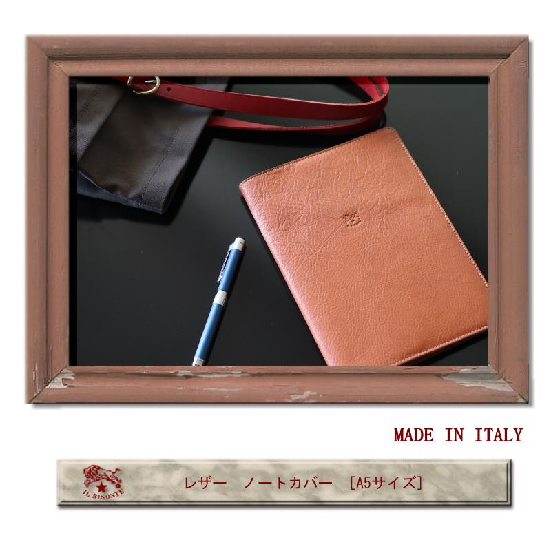 IL BISONTE イルビゾンテ ノートカバー 未使用品 保管品 IL BISONTE（イルビゾンテ） ブックカバー レザー ノートカバー（ A5