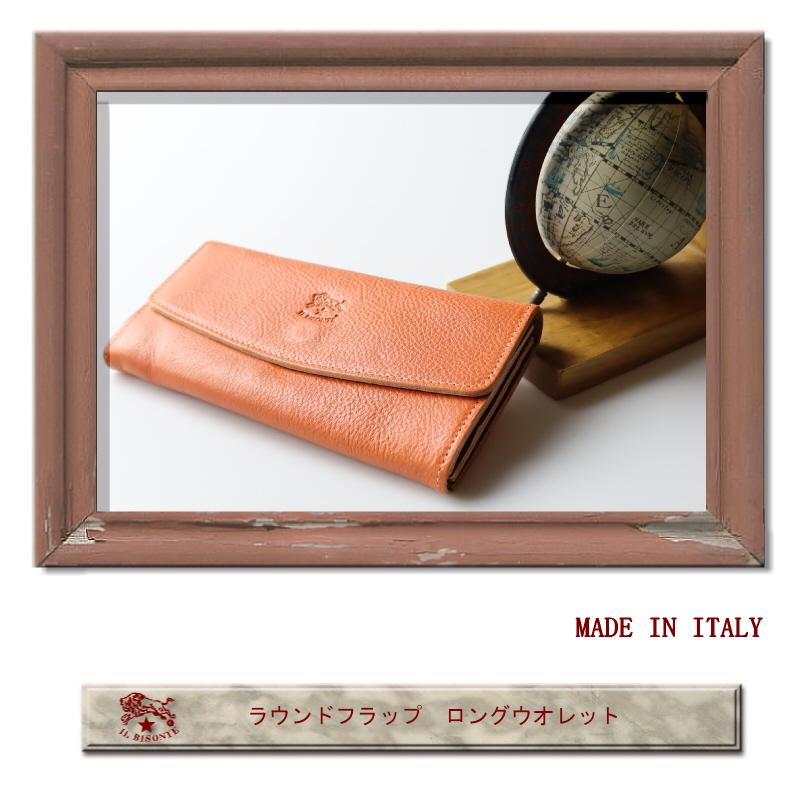 イルビゾンテ 財布 IL BISONTE ラウンドフラップ ロングウォレット 長財布  54_1_ 54162304340 メンズ レディース ( 商品番号 IB-16-04340 )の画像