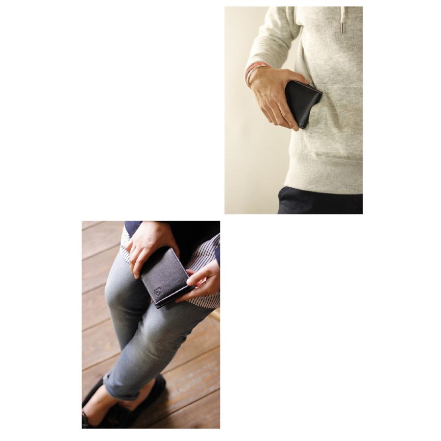 イルビゾンテ 財布 IL BISONTE 2つ折りウォレット Type-A （ 白ステッチ ） 二つ折り財布 5442300240 メンズ レディース ( 商品番号 IB-4-00240 ) 