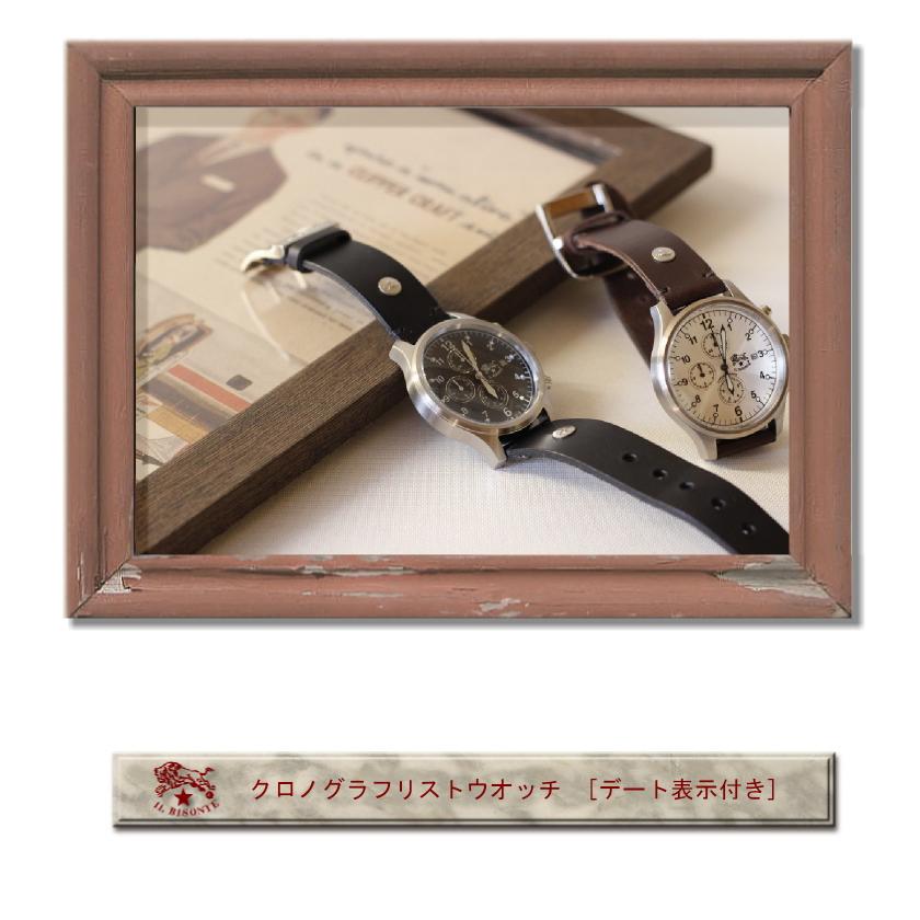 イルビゾンテ 時計 IL BISONTE クロノグラフリストウォッチmen's 54162304197 5422310297 5422306097 ( 商品番号 IB-F16-04197 T2-10297 C2-06097 )の画像