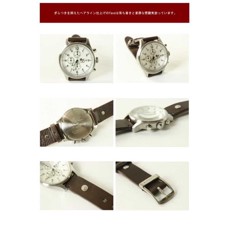 イルビゾンテ 時計 IL BISONTE クロノグラフリストウォッチmen's 54162304197 5422310297 5422306097 ( 商品番号 IB-F16-04197 T2-10297 C2-06097 )の画像