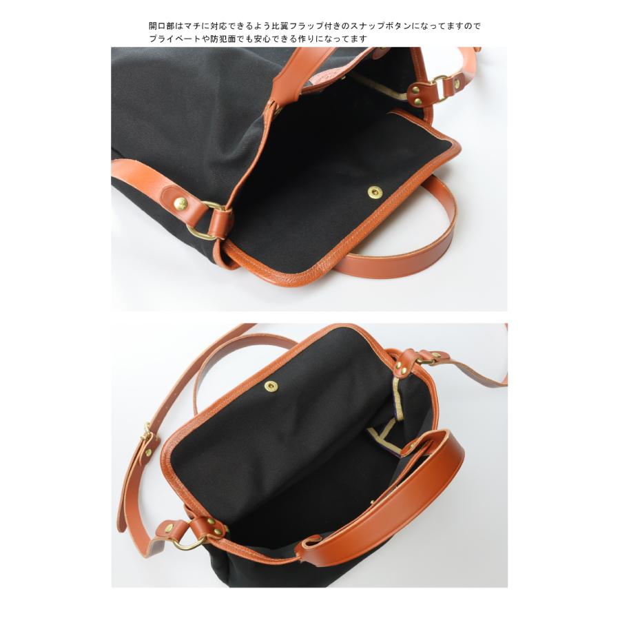 現行 イルビゾンテ ショルダーバッグ ブラック スクエア トート 2way IL BISONTE（イルビゾンテ） バッグ IL BISONTE 2WAYキャンバストート