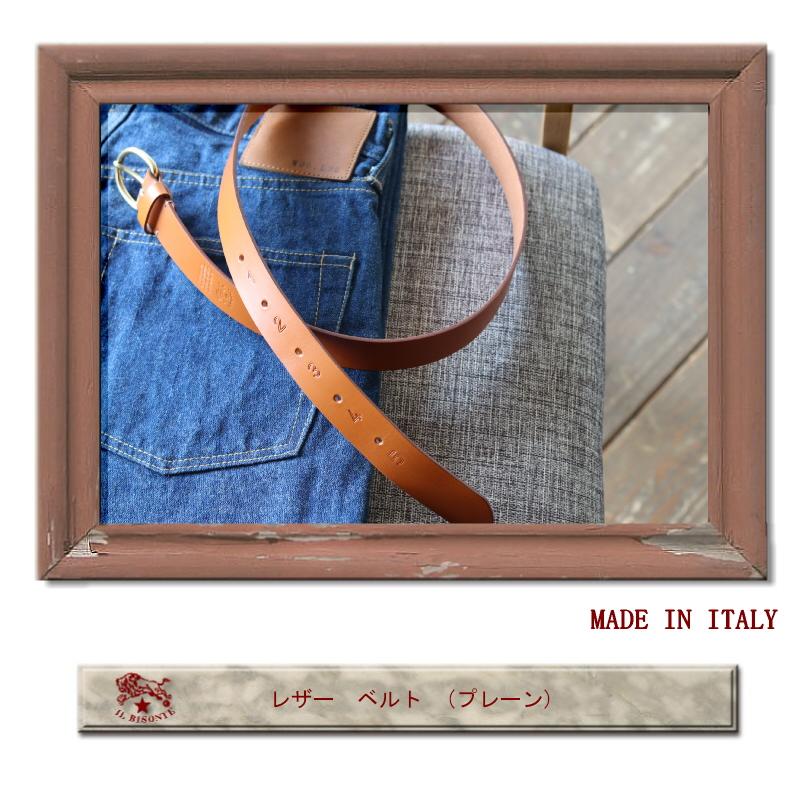 IL BISONTE（イルビゾンテ） ベルト レザーベルト（ プレーン ）ベルト