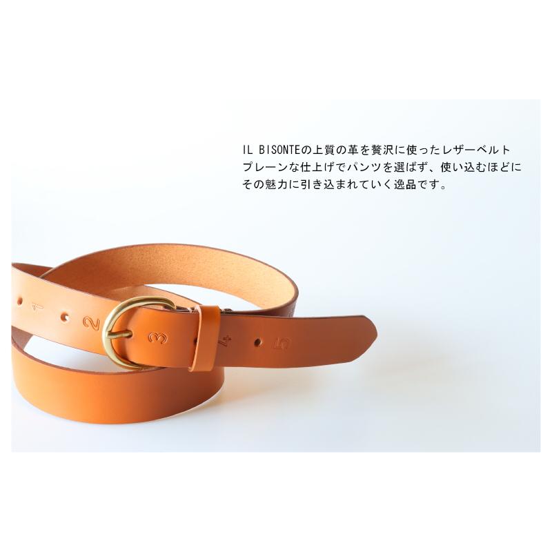 IL BISONTE（イルビゾンテ） ベルト レザーベルト（ プレーン ）ベルト
