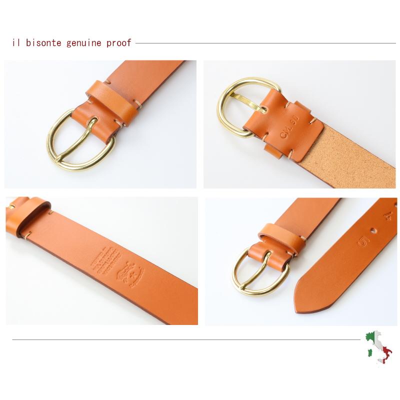 IL BISONTE（イルビゾンテ） ベルト レザーベルト（ プレーン ）ベルト