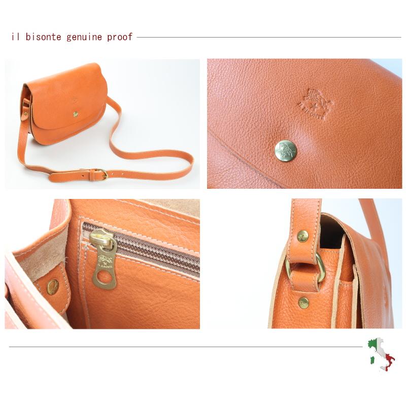 イルヴィゾンテ 革 ショルダーバッグ IL BISONTE イルビゾンテ バッグ ラウンド ショルダーバッグ