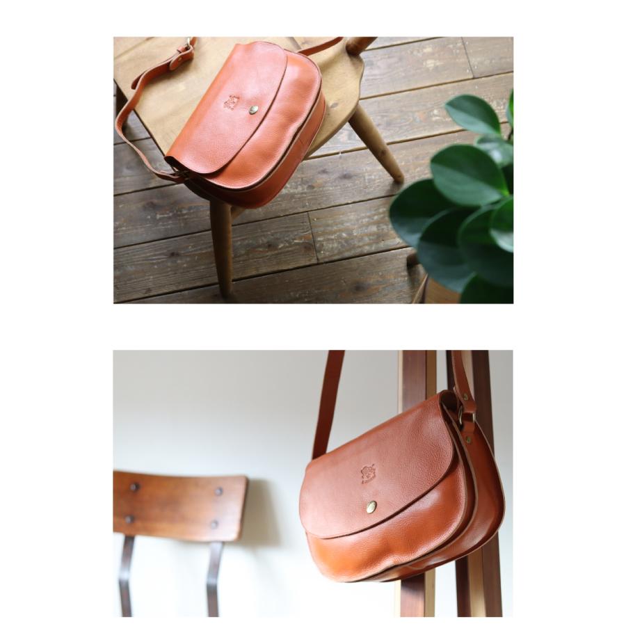 IL BISONTE ブラウン レザー ビジネスショルダーバッグ IL BISONTE/イルビゾンテ】 ワンショルダー ショルダーバッグ