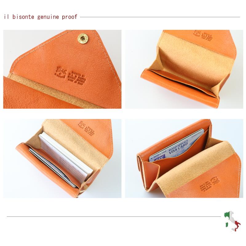 IL BISONTE イルビゾンテ カードケース 名刺入れ 2(two)フラップ
