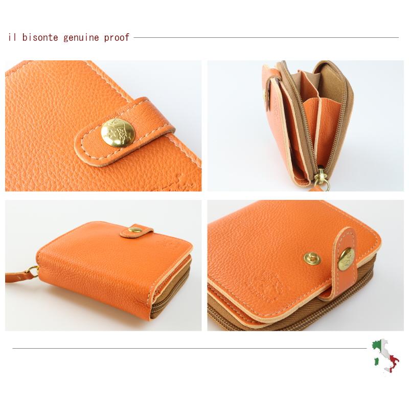 IL BISONTE（イルビゾンテ） 財布 IL BISONTE 2つ折ラウンドジップ