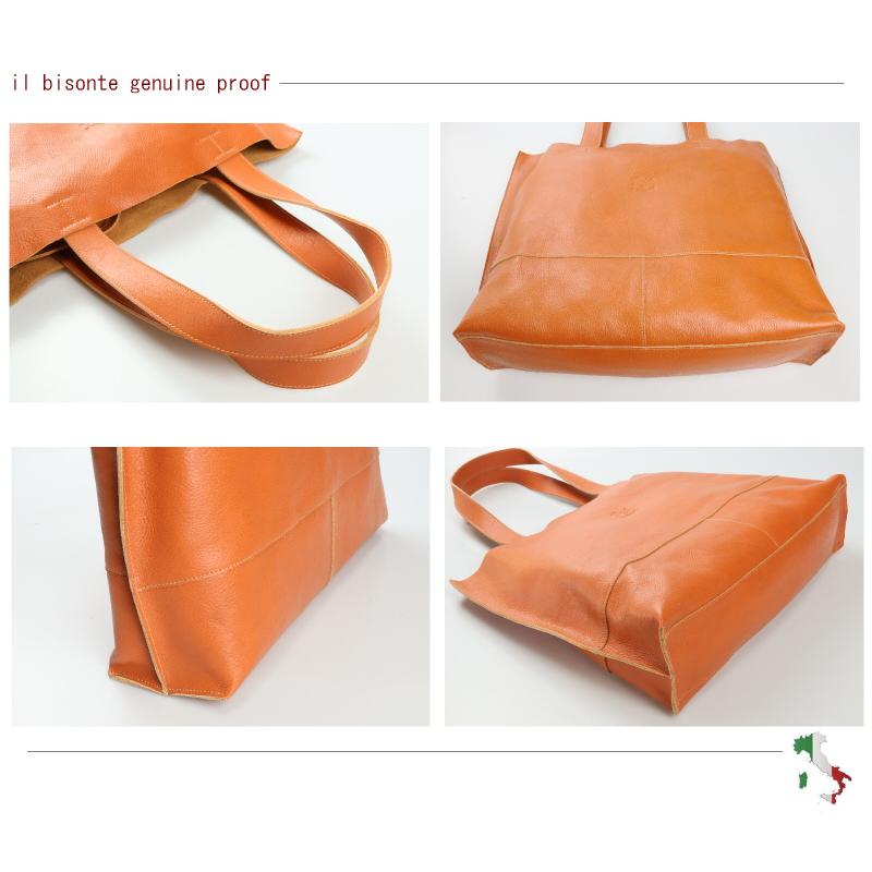 IL BISONTE（イルビゾンテ） バッグ ポーチ付きレザー トートバッグ