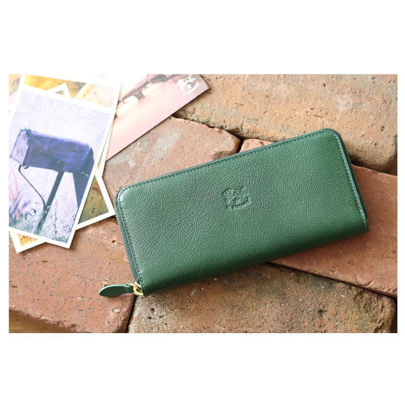 IL BISONTE（イルビゾンテ） 財布 スリムスクエアラウンドジップ