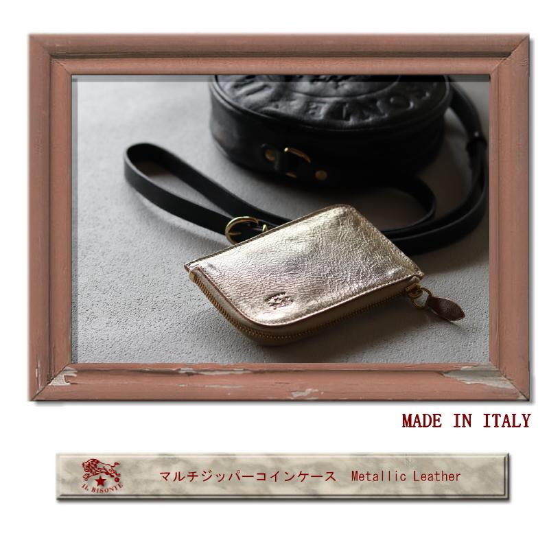 IL BISONTE（イルビゾンテ） 財布 マルチ ジッパーコインケース