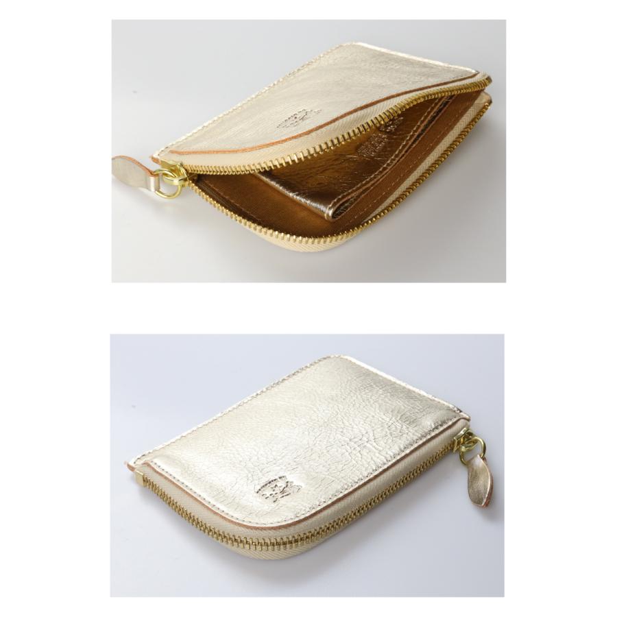 【新品】イルビゾンテ 型押しロゴ メタリック ケース プラチナゴールド 新品】イルビゾンテ 型押しロゴ メタリック コインケース プラチナゴールド