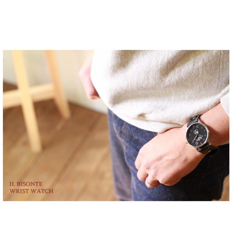 IL BISONTE イルビゾンテ 時計 Sun&Moon リストウォッチ men's IL BISONTE イルビゾンテ 時計 Sun&Moon リストウォッチ men's