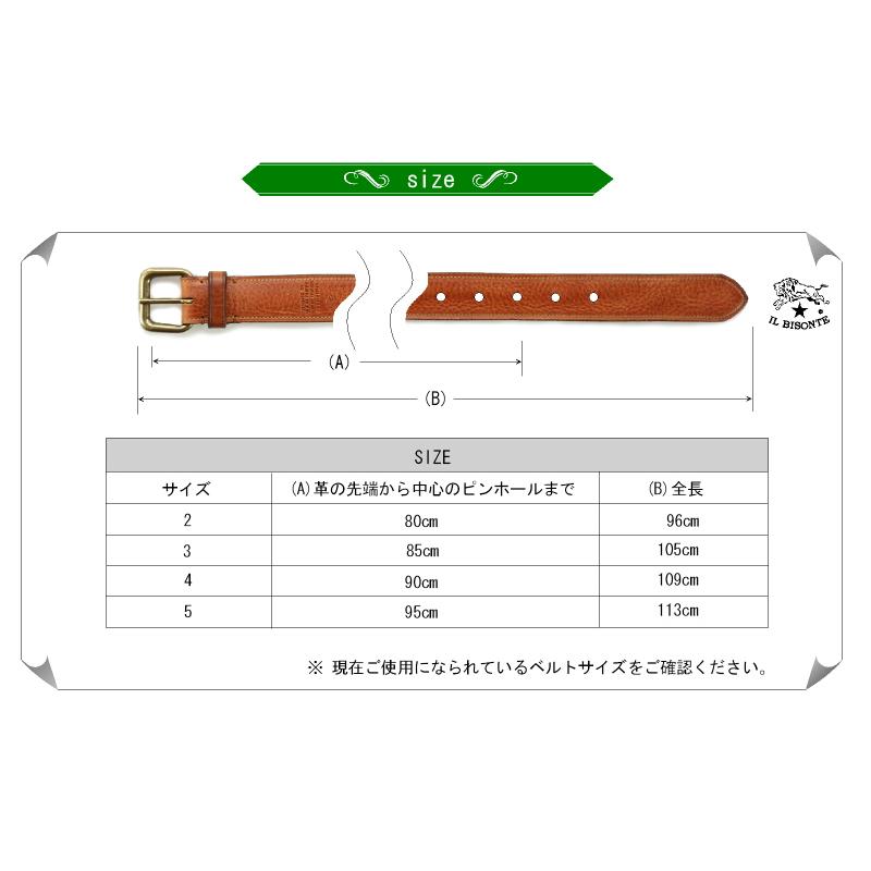 IL BISONTE（イルビゾンテ） ベルト レザーベルト（ バケッタレザー