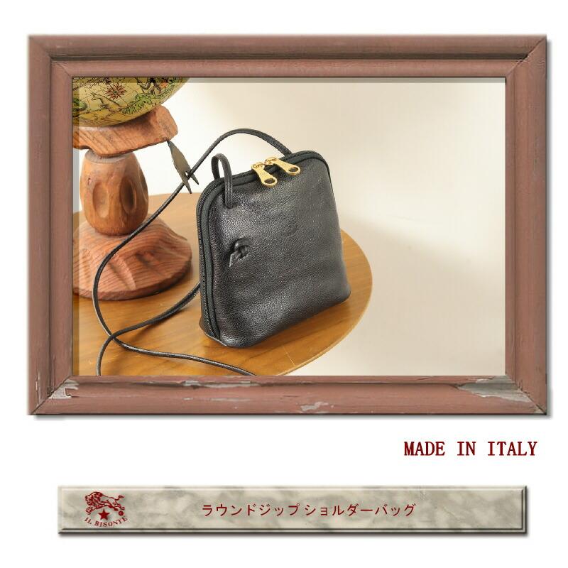 IL BISONTE（イルビゾンテ） バッグ ラウンドジップショルダーバッグ
