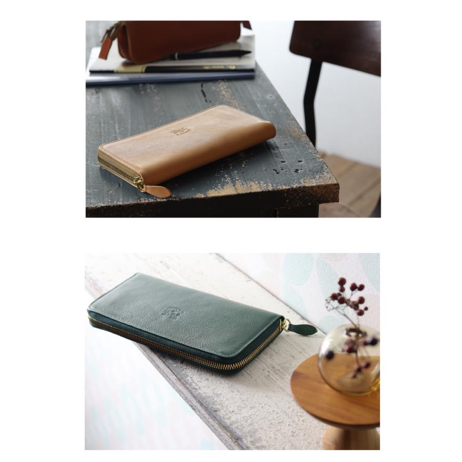 IL BISONTE（イルビゾンテ） 財布 スリムスクエアラウンドジップ