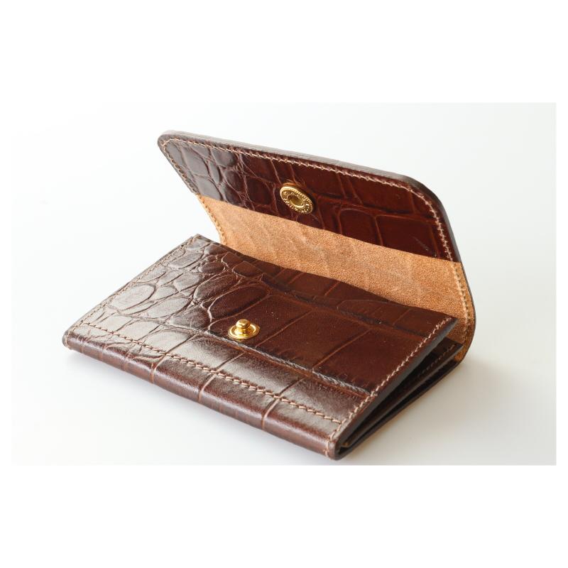 IL BISONTE（イルビゾンテ） カードケース 名刺入れ スナップボタン