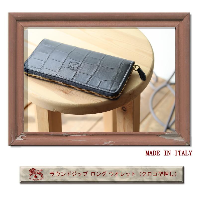 IL BISONTE（イルビゾンテ） 財布 ラウンドジップ ロングウォレット