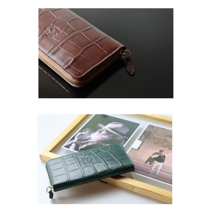 【美品】イルビゾンテ長財布 イルビゾンテ Il Bisonte 長財布 二つ折り L字ファスナー 小銭入れ付き