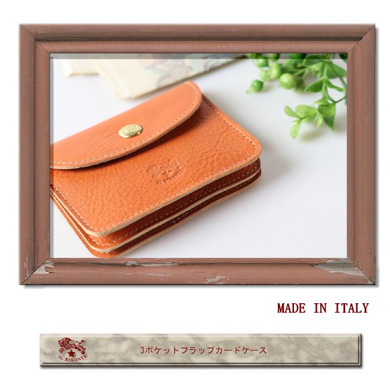 IL BISONTE（イルビゾンテ） IL BISONTE 3ポケット フラップカード