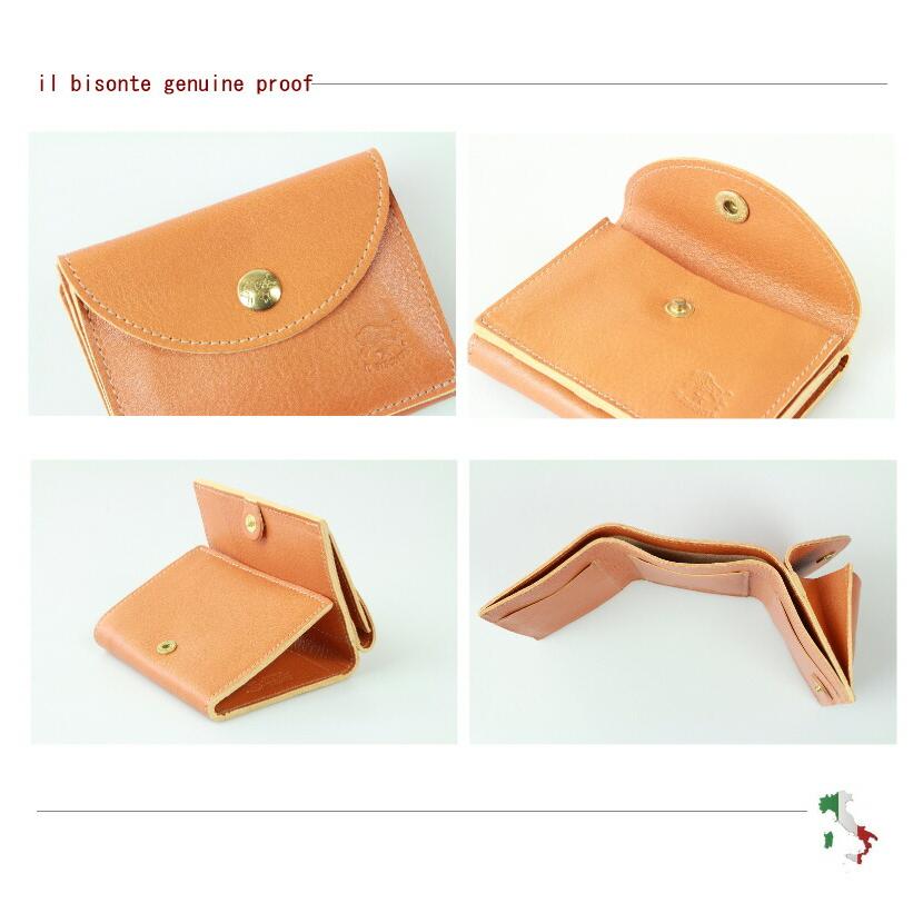 イルビゾンテ 財布 IL BISONTE 三つ折りフラップウオレット 三つ折り財布 54_1_ 54212309240 メンズ レディース ( 商品番号 IB-21-09240 )の画像