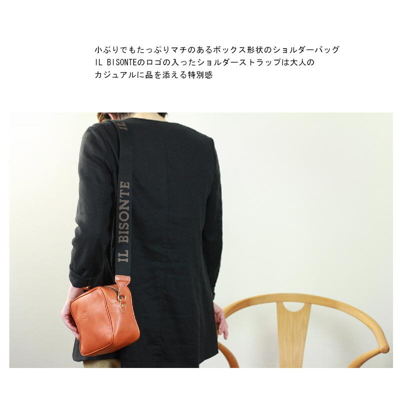 IL BISONTE イルビゾンテ バッグ コットンベルト ボックス ショルダー 