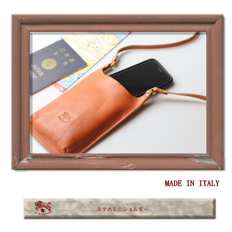 IL BISONTE（イルビゾンテ） スマホショルダー スマホケース