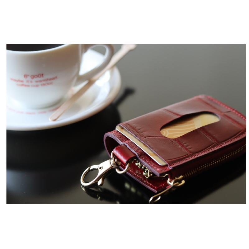 イルビゾンテ キーケース IL BISONTE L型ジッパーキーケース（クロコエンボス） 54_1_ 54232306051 メンズ レディース ( 商品番号 IB-23-06051 )_13