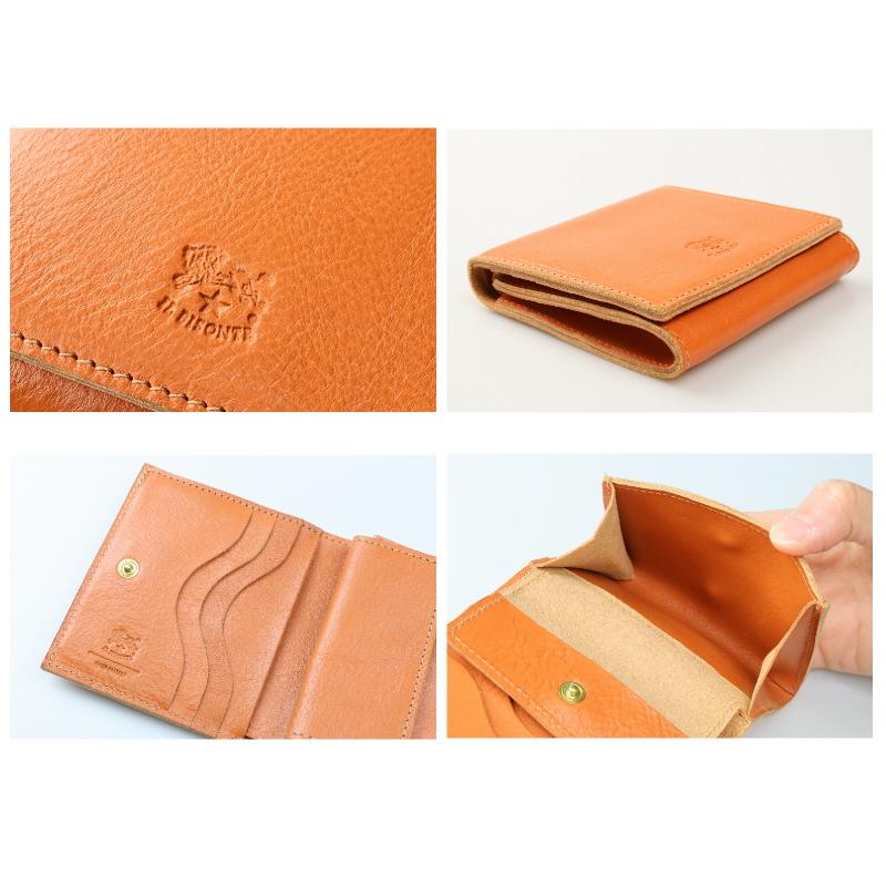 IL BISONTE（イルビゾンテ） 財布 スクエア スナップボタン ウォレット
