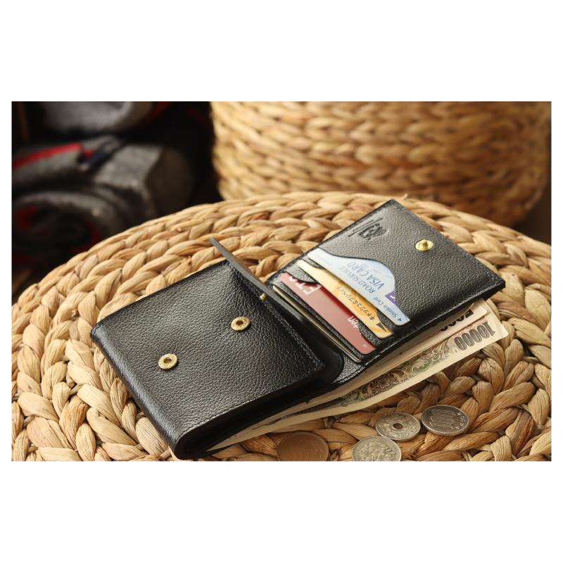 IL BISONTE（イルビゾンテ） 財布 スクエア スナップボタン ウォレット