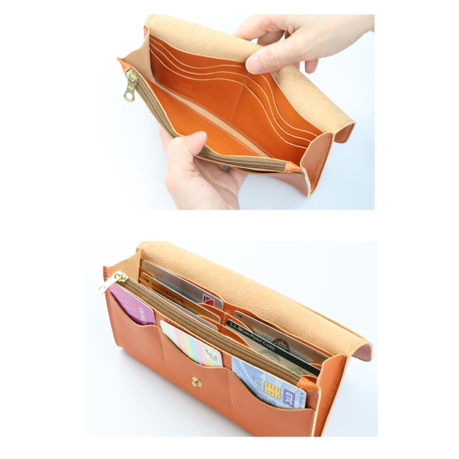 IL BISONTE（イルビゾンテ） 財布 スナップボタン フラップロング