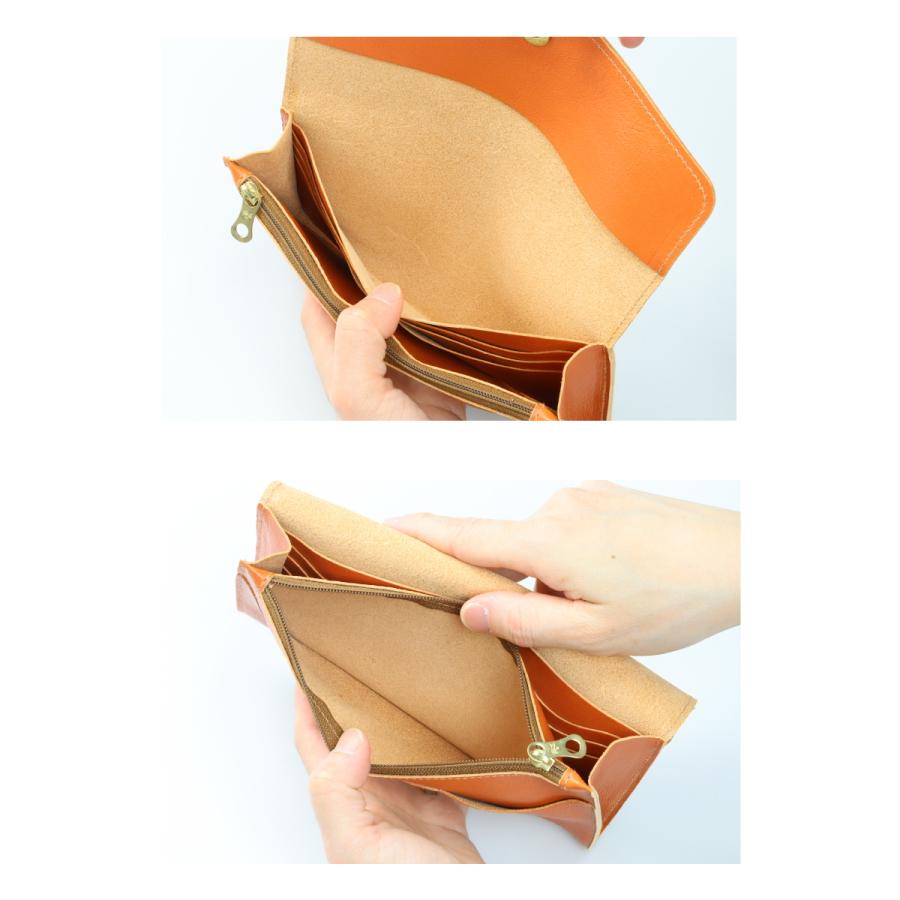 IL BISONTE（イルビゾンテ） 財布 スナップボタン フラップロング
