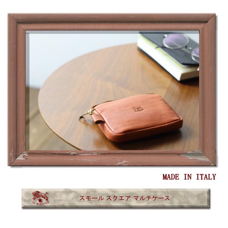 IL BISONTE（イルビゾンテ） コインケース スクエア マルチケース