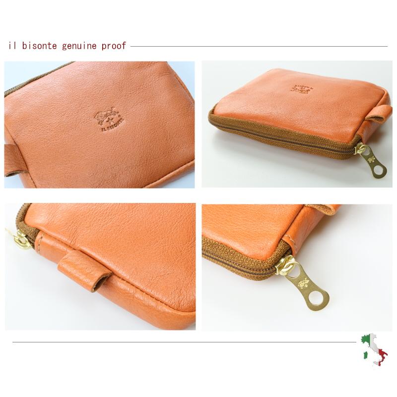 IL BISONTE（イルビゾンテ） コインケース スクエア マルチケース
