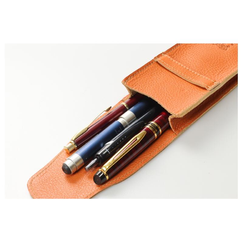 IL BISONTE イルビゾンテ PEN CASE レザーペンケース IL BISONTE（イルビゾンテ） ペンケース レザーペンケース 4本差し