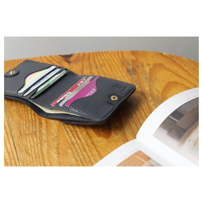 IL BISONTE（イルビゾンテ） 二つ折り財布 ボックスフラップスクエア