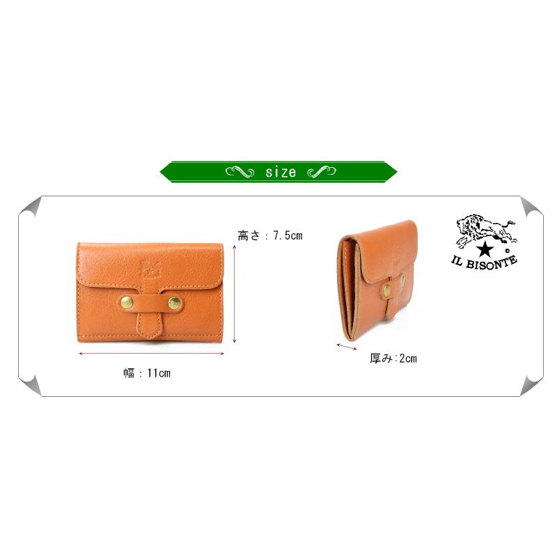 IL BISONTE イルビゾンテ カードケース 名刺入れ 差込フラップ