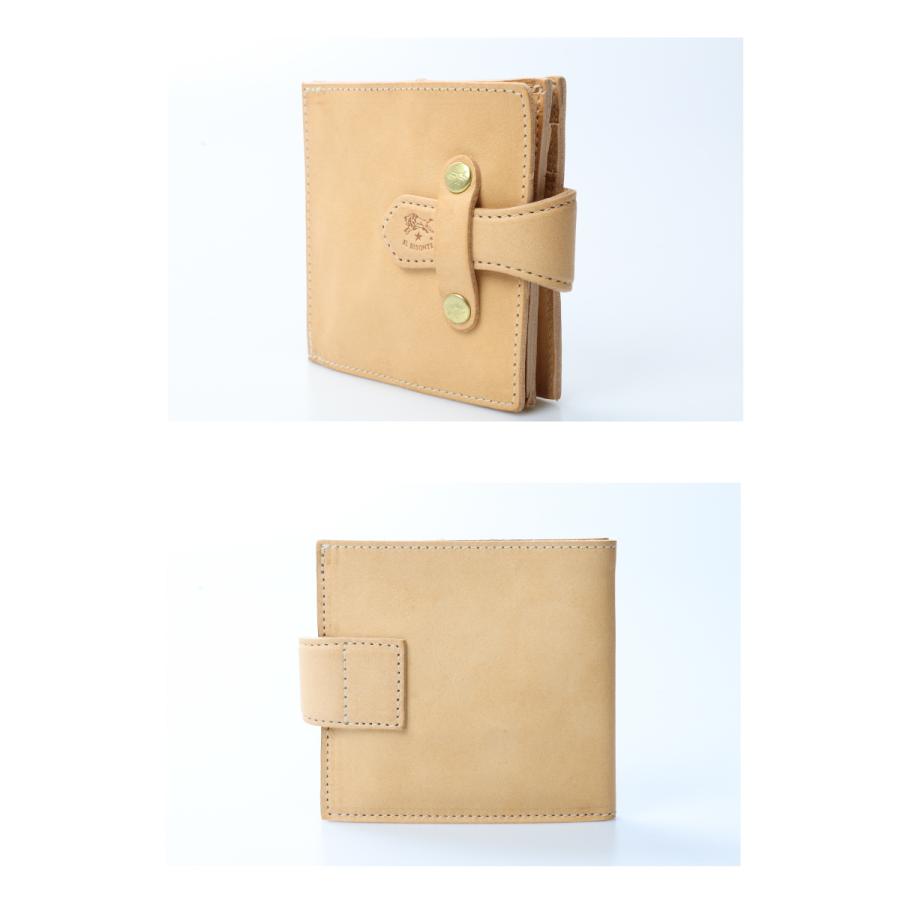 美品、半額★イルビゾンテ折り財布★保証書あり IL BISONTE イルビゾンテ 財布 差込フラップ 二つ折り財布